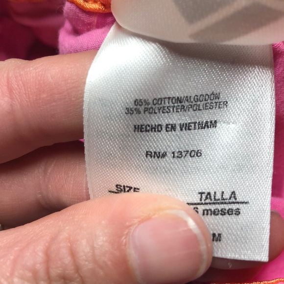 Adidas pink and orange skort size 6 months - Picture 8 of 8